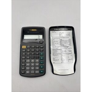Texas Instruments‎ scientific TI-30XA solar with case & instructions
